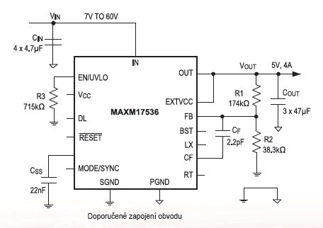 Maxim Integrated rozšiřuje svou řadu DC-DC měničů s vysokou účinností